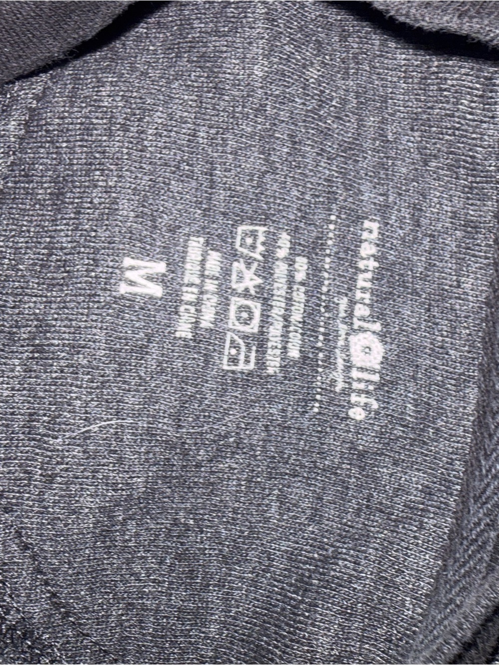 Women’s Natural Life Charcoal Sweatshirt with 'Happy' Graphic - Picture 3 of 3